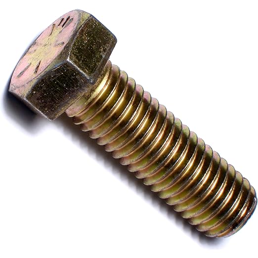 Hard-to-Find Fastener Grade 8 Hex Cap Coarse Large Bolts, Midwest Assortment Refill, Steel Hex Bolts for Construction, Home Improvement, 9/16-12 x 1-3/4 - Inch, Pack of 5