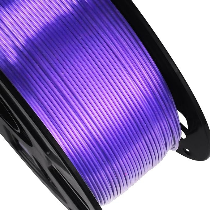 Silk Purple PLA Filament, 1kg 2.2lbs 1.75mm 3D Printing Material, Widely Support for FDM 3D Printer, Pack with Extra Filament Sample by BBLIFE