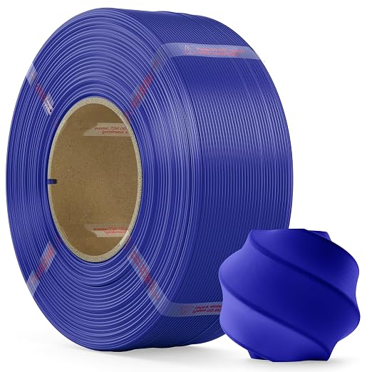 PLA Filament 1.75mm PLA 3D Printer Filament(Refill),1kg Refill for Reusable Spools(2.2lbs),Premium Quality 3D Printing Filament for Bambu lab 3D Printers,Dark Blue
