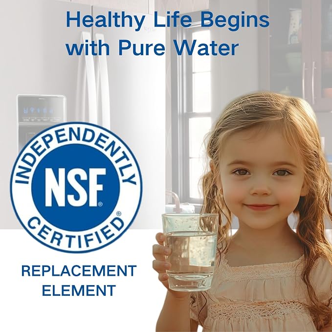 HX2019F-A HX2019FR-A Water Replacement, Compatible With Hisense HRM260N6TSE, HRFD560SW, HRCD585BW, HRFD634BW, HRCD650BW, HRCD586TBWB and Mora MRM260N6TSE, 2 Count