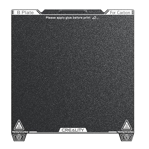 Creality K1C Texture PEI Build Plate Kit, 3D Printer Heat and Wear Resistance Textured PEI Spring Steel Plateform with Wipe Nozzle Design for K1C, K1 SE