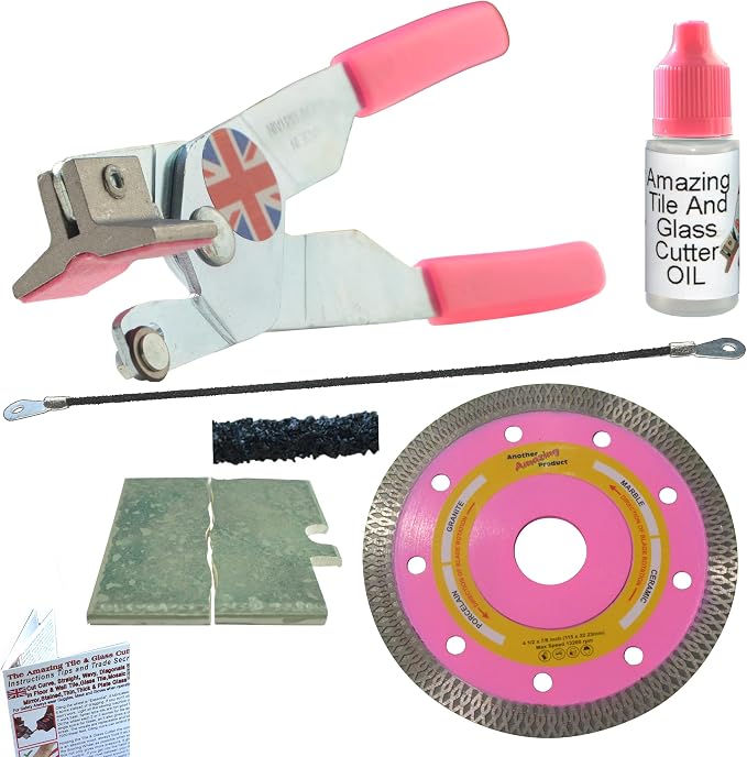 Mosaic Tile Cutter - Kit - Mosaic Tile Cutter Hand Tool, With Diamond Blade For Corner And Plunge Cut In Porcelain Round Carbide Hacksaw Cuts Any Direction In Ceramic Wall Tile
