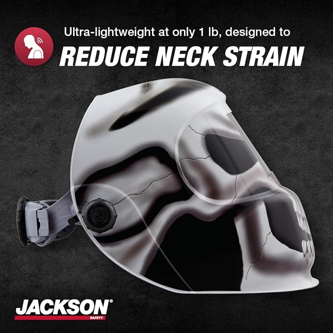 Jackson Safety Premium Graphic Welding Hood with ADF - Ultra Lightweight Auto Darkening Welding Helmet - ANSI Z87.1 (Multiple Styles)