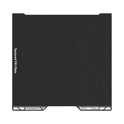 H2D PEI Build Plate, 3D Printer Double Sided Black Textured PEI Platform with Identification Code for Bambu Lab H2D/H2S 355x346mm