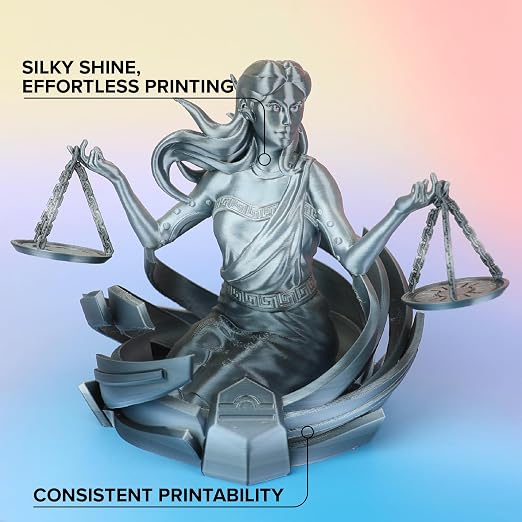 Polymaker Panchroma Gradient Silk PLA Filament 1.75mm, 1kg, Air | Neatly Wound, High-Gloss Finish PLA, Easy Print & Smooth Feeding, Compatible with Bambu Lab & Most 3D Printers