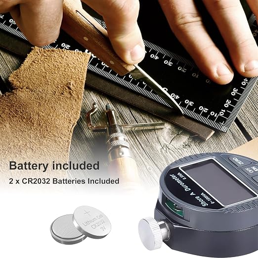 Hardness Tester, Durometer Shore Type A 0-100HA, Digital Durometer 0.1HA Resolution, with Large LCD Display for Rubber, Plastic, Tire, Leather, Wax