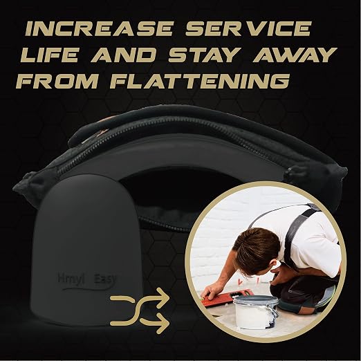 Super Soft Knee Pads for Work, Two Strap Non-Slip Design, Upgraded Replaceable Inner Cushion Leather Knee Pads for Construction, Gardening, Cleaning, Flooring and Garage, Shorts Available