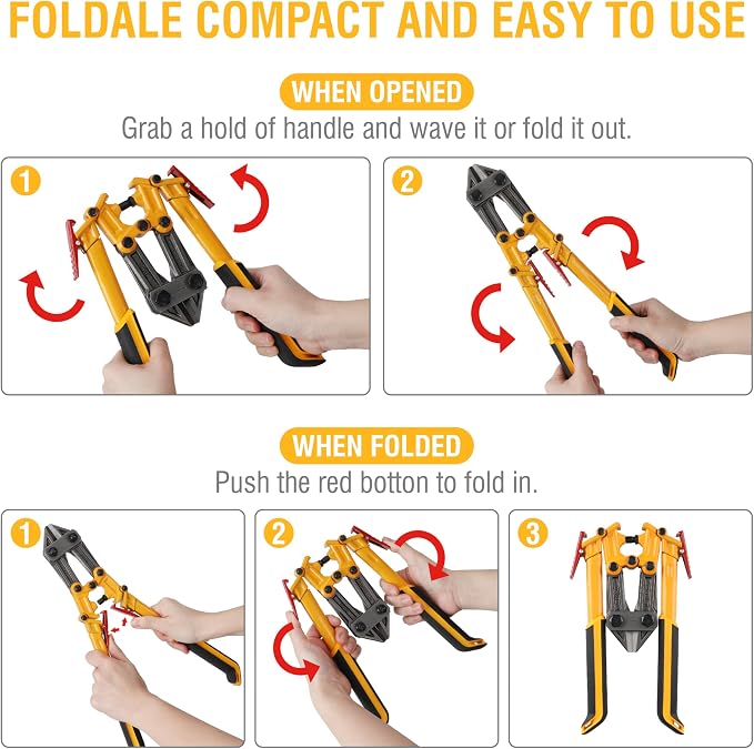 Olympia Tools Power Grip Bolt Cutter, 39-118, 18 Inches