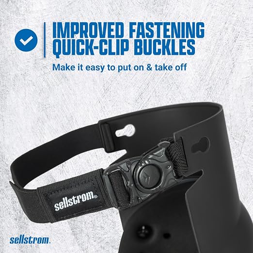 Sellstrom Ultra Flex KneePro Professional Knee Pads for Men & Women with Thick Foam Cushioning & Heavy Duty Hard Outer Shell - Adjustable Straps with Quick-Clips & Ergonomic Metal Hinges - for Construction Work, Gardening, Roofing, Flooring