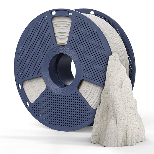 Marble PLA Filament 1.75mm, Natural-Like Texture, Less Brittle, 1kg(2.2lbs) SUNLU High Speed Rock PLA 3D Printer Filament, Shadow Storm