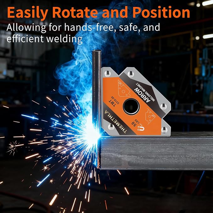 Welding Magnets 25 LBs & 50 LBs-4 Pieces Magnetic Welding Holder Set, Holding Power Welding Accessories