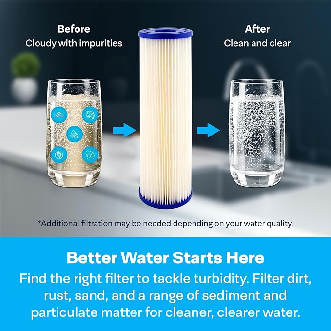 SpiroPure 10x2.5 10 Micron Sediment Water Filter SPC-25-1010 (Case of 24)