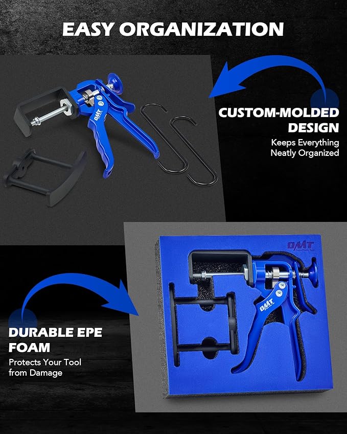 Orion Motor Tech Dual Piston Brake Caliper Compressor, Heavy Duty Brake Caliper Compression Tool for Brake Pad Replacement, Disc Brake Caliper Piston Compressor Tool for Most Cars & Trucks
