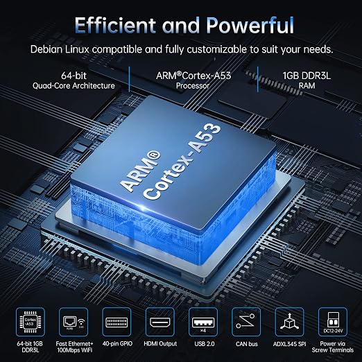 BIGTREETECH Pi V1.2 Control Board Quad-Core WiFi 1GB RAM, BTT Pi Support SKR Mini E3 V3.0 Octopus/Pro/Max EZ Kraken SKR Pico Silent Board to Run Klipper VS Raspberry-Pi 4/3B for i3/CoreXY 3D Printer