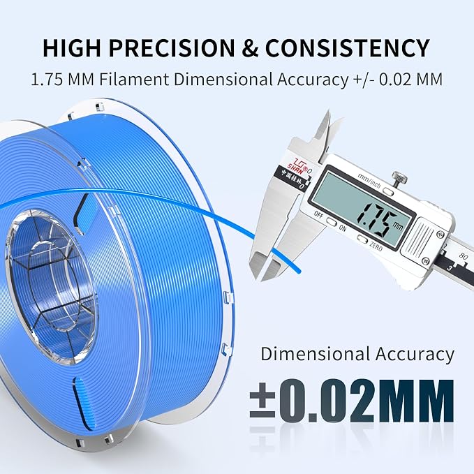 RAMBERY PLA Plus Filament 4KG, Red/Orange/Yellow/Blue PLA Filament 1.75mm | PLA + 3D Printer Filament Bundle, Toughness Upgraded, 1KG X 4 Spools, Fit Most FDM Printers