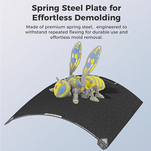 Creality K2 Plus Build Plate 370x370mm Textured PEI Sheet Spring Steel Magnetic K2 Plus Bed Plate Original Build Plate for Creality K2 Plus