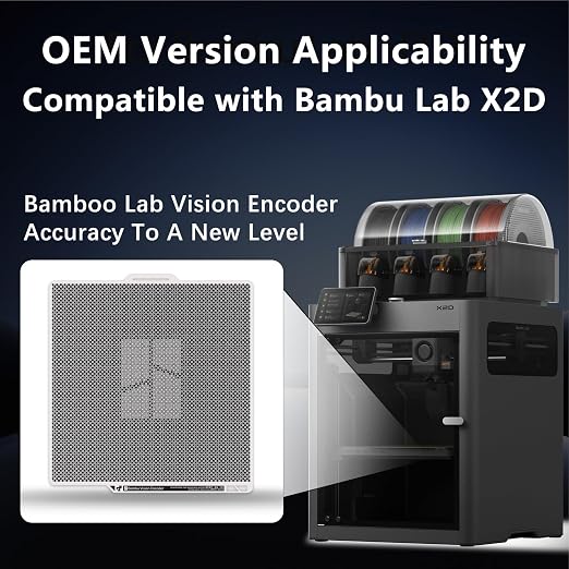 Original Bamboo X2D Vision Encoder for Bambu Lab X2D Build Plate 3D Printer Below 50μm Motion Accuracy for Bambu Lab Vision Encoder Injection-Molded-Level Quality Bambu X2D 3D Pinter Accessories