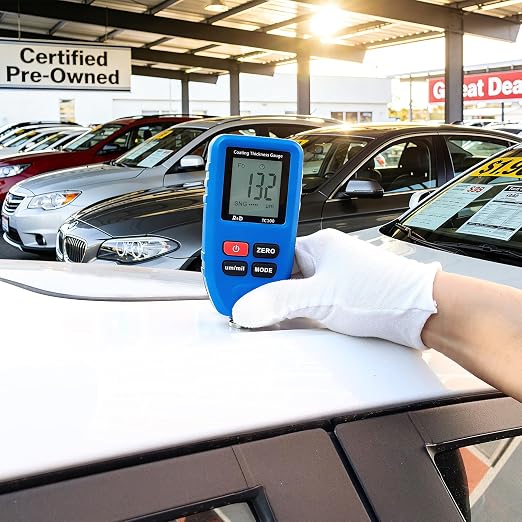Car Coating Thickness Meter, Paint Mil Thickness Gauge,Blue | For Used Car Buyers, Check Original Coating, Auto Paint Meter