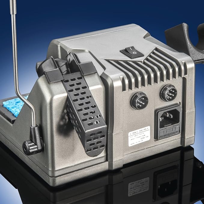 X-Tronic 7040-PRO-X • 775 Watt • Small Footprint Hot Air Rework & Soldering Iron Station • Digital Temp Controls, C/F Conversion, Calibration Func, 0-30 Min Sleep, Auto Cool Down, Mute/Unmute Sound