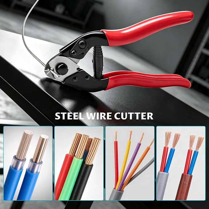 Lichamp 16 Packs Hydraulic Cable Lug Tool Set 6 AWG to 4 0 AWG with Case | Battery cable terminal crimper, durable carrying case, wire lug crimping tool for electrical connectors heavy duty
