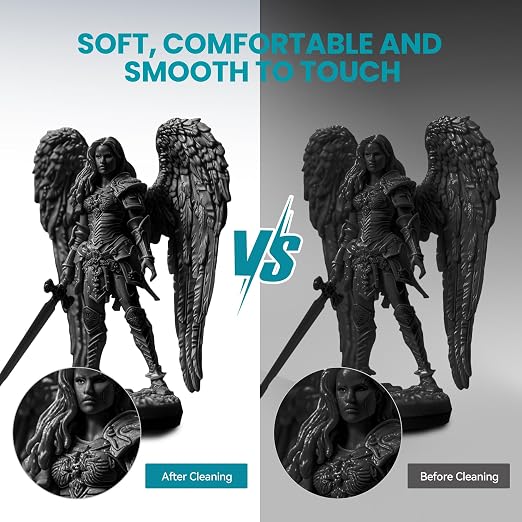 SUNLU Flexible 3D Printer Resin, 70A 3D Printing Resin for Printing Soft and Flexible Items, Bendable and Not Brittle, Fast Curing 405nm UV Photopolymer Resin. 1000G Gray