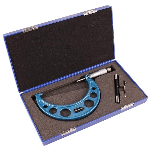 Outside Micrometer 4-5" Measuring Range,0.0001" Graduation for Machinists,Professional Precision Tool for Accurate Measurements
