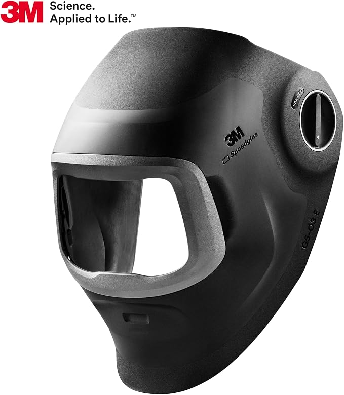 3M Speedglas G5-03 E Welding Helmet 09-0100-00, No ADF, Adjustable Head Suspension, Slim, Low Weight, Compatible with The 3M Speedglas Auto Darkening Welding Filters G5NC, G5VC, and G5TW