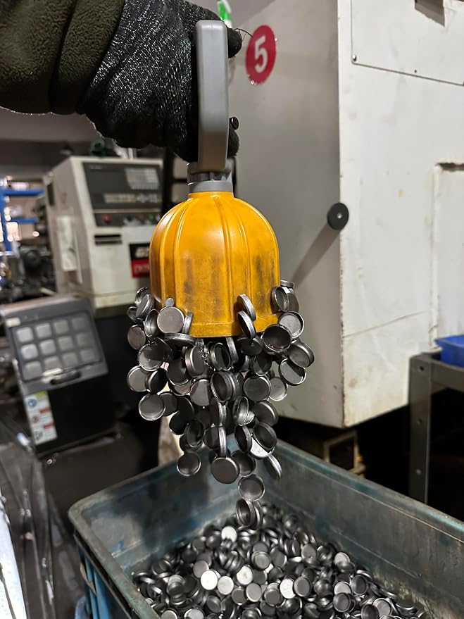 ULIBERMAGNET Magnetic Transfer Pickup Tool,Quick Release Magnetic Bulk Parts Manual Lifter,Material Handling Magnet,Pickup Magnetic Sweeper for Small Metal Object,Nails,Nut,Screw, Tacks,Metal Scraps
