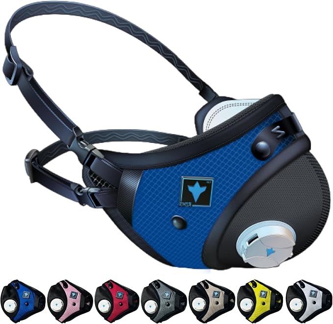 RZ Mask RZM3 - Patented Dust Mask w/ 99.9% Carbon Filtration, Anti Fogging, 360° Seal with 3 Straps, 50% Better Breathability