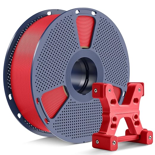 PETG Filament 1.75mm, Ultra Tough, Heat Optimized, Odorless, 1kg(2.2lbs) SUNLU PETG 3D Printer Filament, Dimensional Accuracy +/- 0.02mm, Red