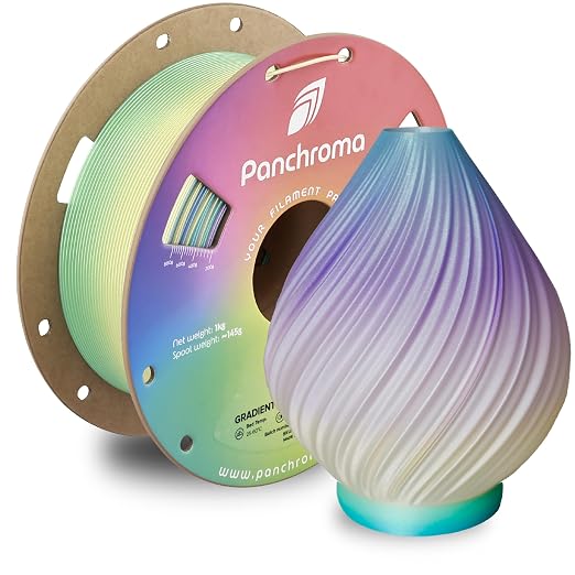 Polymaker Panchroma PLA Filament 1kg, Gradient 3D Printing Filament 1.75mm | Celestial Rainbow, Neatly Wound PLA for Easy Print & Smooth Feeding. Compatible with Bambu Lab & Most 3D Printers