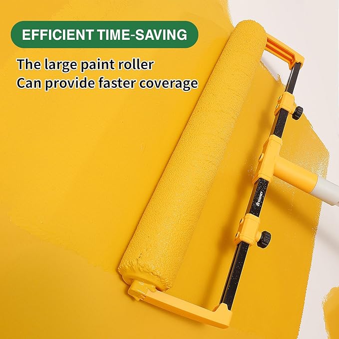 VOOMEY 18"Paint Roller Frame,The Adjustment Range is from 12" to18", Suitable for Large-Scale Painting Projects,Can be Used with an Extension Pole