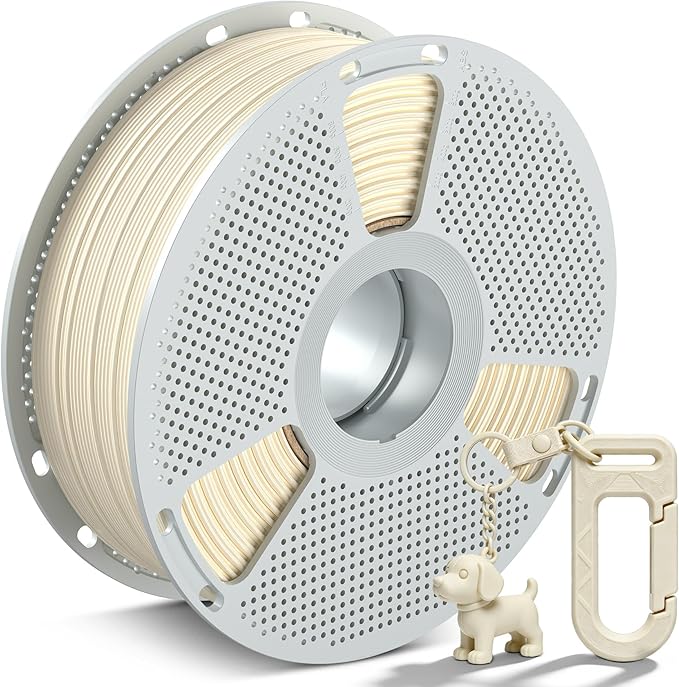 SUNLU Easy PA Filament, Nylon 3D Printer Filament with Heat Resistant, Nylon Filament 1.75mm No Cracking, Polyamide (PA) 3D Printing Filament Warp Free, Fit Most FDM Printer (Natural, 1kg) | Warp-Free & Easy Printing with Nylon 6+66, Strong, Durable En...