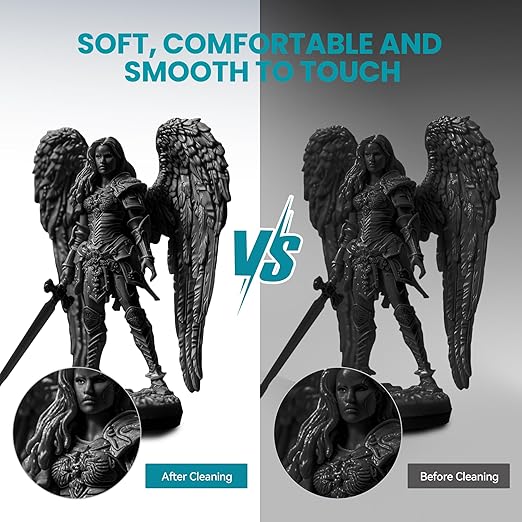 SUNLU Flexible 3D Printer Resin 2KG, 70A 3D Printing Resin for Printing Soft and Flexible Items, Bendable and Not Brittle, Fast Curing 405nm UV Photopolymer Resin. (2000G Gray)