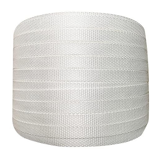 Heavy Duty 770Lbs Break Strength 1/2" x 1480’ Woven Cord Banding Strapping Kit, Woven Cord Tensioner, 100 pcs Galvanized Wire Buckles and Woven Cord Roll