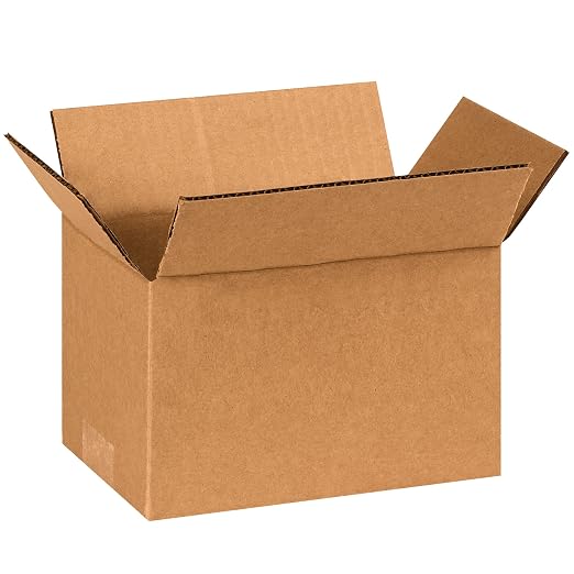 BOX USA 8x5x4 Corrugated Boxes, Small, 8L x 5W x 4H, Pack of 100 | Shipping, Packaging, Moving, Storage Box for Home or Business, Strong Wholesale Bulk Boxes