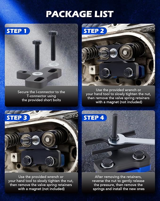 Orion Motor Tech LS Valve Spring Compressor Tool, Valve Spring Removal Tool Compatible with LS1 LS2 LS3 LS6 4.8 5.3 5.7 6.0 6.2 Engines, Automotive Valve Seal Adjustment Removal Installation Tool