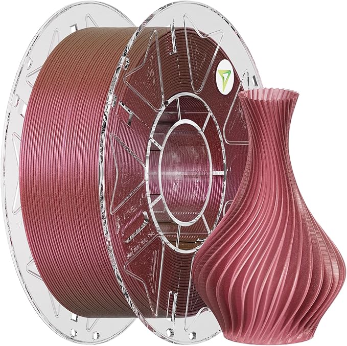 Creality Hyper PLA Galaxy Filament 1.75mm 1KG, Starry Sparkle PLA 3D Printer Filament with RFID, Designed for High Speed 30-600mm/s, Cosmic Shine for Artistic and Decorative Prints (Stardust Pink)