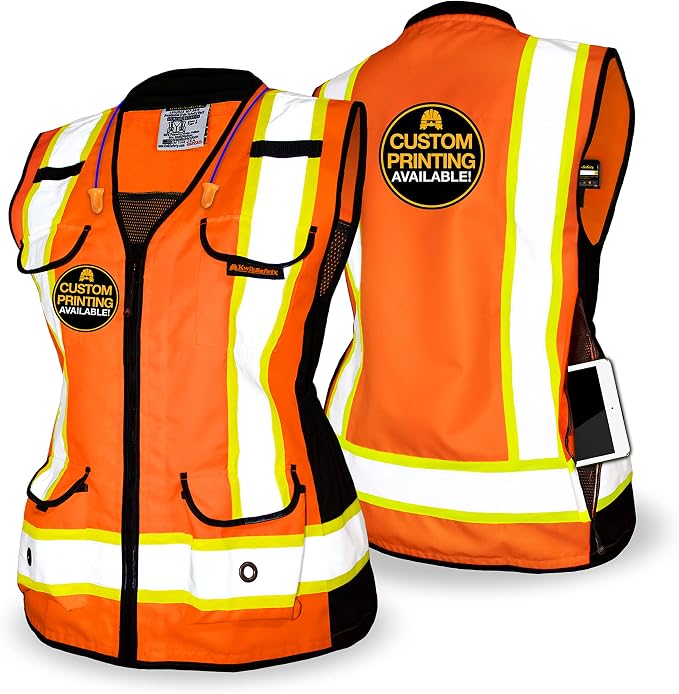 KwikSafety - Charlotte, NC - GODMOTHER (LOOSE FIT) Class 2 & Class 3 Safety Vest for Women [TABLET POCKET] ANSI OSHA