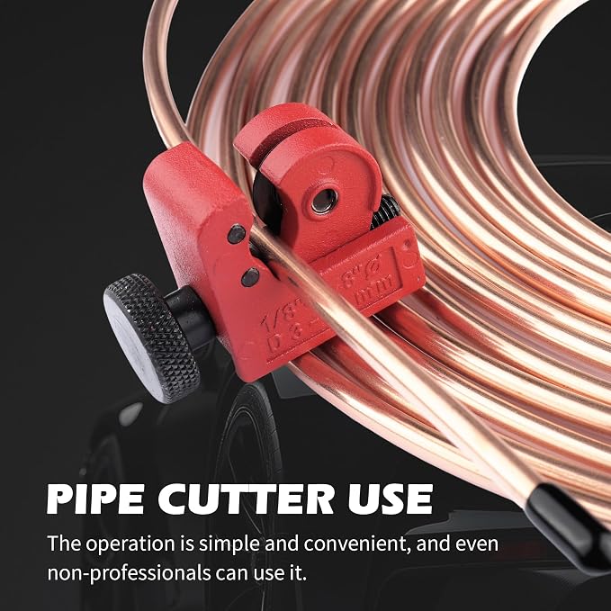 2026 New Double & Single Brake Line Flaring Tool Kit,Professional 3/16 Brake Line Kit with Tube Cutter and 5 Adapters(3/16",1/4",5/16",3/8",1/2"),Durable Brakes Lines Repair Kits
