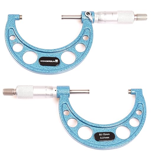 Outside Micrometer 2-3" Measuring Range,0.0001" Graduation for Machinists,Professional Precision Tool for Accurate Measurements