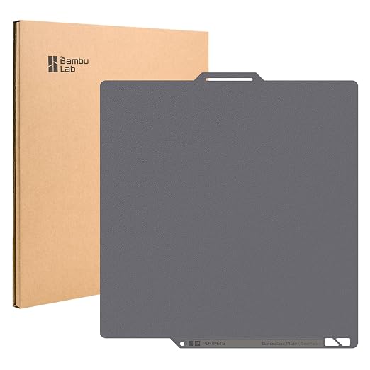 Bamboo Original Cool Plate SuperTack 257x257mm Dual-Sided PEI Build Plate for Bambu Lab P1S/P1P/X1C/X1E/A1 3D Printer,Flexible Print Bed Removable Surface Platform,Designed for PLA and PETG