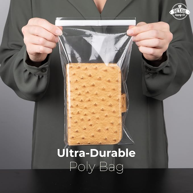 Poly Bags 6x9 Suffocation Warning 200 Pack Resealable Clear Packaging Bags