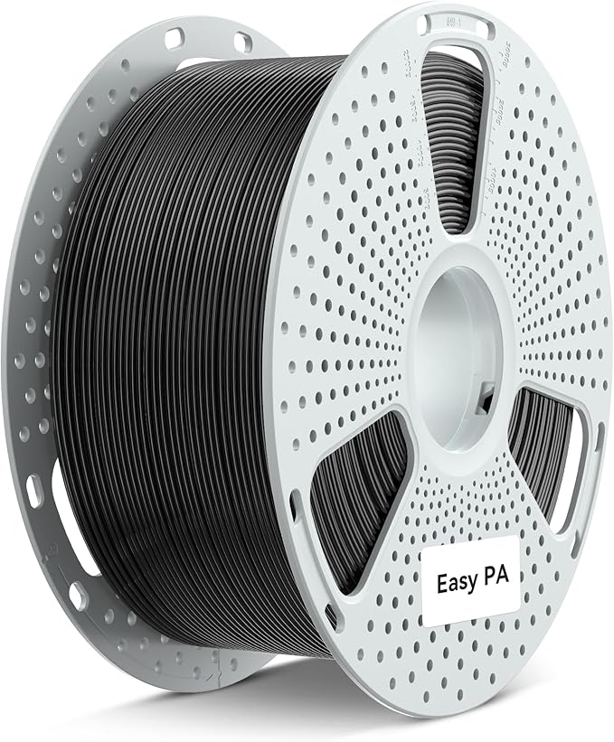 SUNLU Easy PA Nylon Filament 1.75mm, 2.7kg, Black | Warp-Free & Easy Printing with Nylon 6+66, Strong, Durable Engineering Filament on a PC Spool, 2.7kg Spool(5.95 lbs)