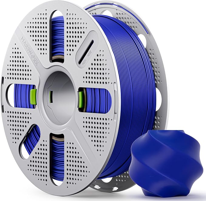 PLA Basic, Pre-Dried Filament with Quick-Swap Reusable Spool 1kg (2.2lbs), 1.75mm 3D Printing Filament, Compatible with Bambu Lab 3D Printers – Dark Blue