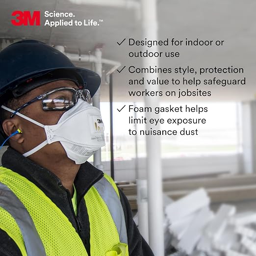 3M Safety Glasses, Virtua CCS and Virtua Sport CCS 2-Pack, Anti-Fog, ANSI Z87, Corded Ear Plug Control System, Removable Foam Gasket, 1 Pair of Clear Lens and 1 Pair of Gray Lens