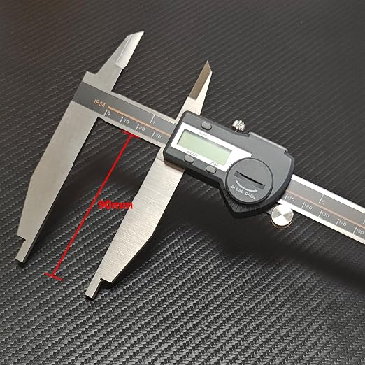 12 Inch Digital Caliper Long Jaw Caliper with 3.5" Jaw Depth Calipers Measuring Tool All-Metal Frame Large LCD Screen 0.0005"/ 0.01mm Resolution (12"/ 300mm)