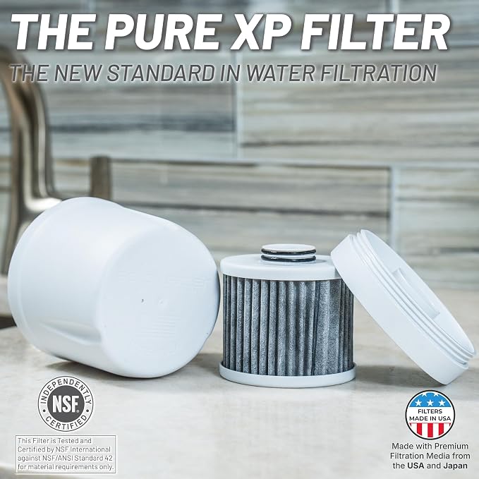 Epic Water Filters Pure REPLACEMENT Compatible with Epic Pure Water Pitcher/Removes Fluoride, Lead, Forever Chemicals, Heavy Metals, Industrial Pollutants/Filters 100 Gallons