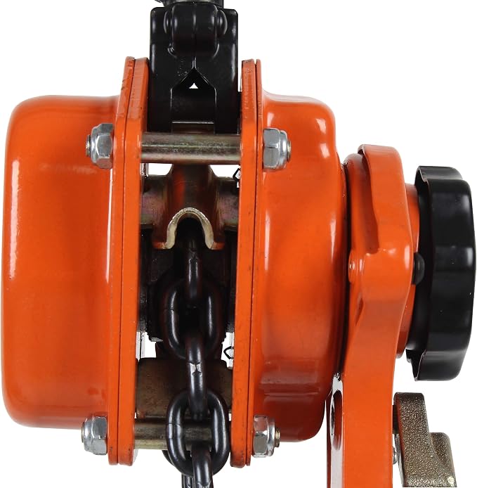 Lever Chain Hoist, 1.5 Ton / 3300 lbs Capacity, 10ft G80 Chain, Manual Ratchet Hoist for Lifting, Pulling and Binding Heavy Loads | TUV GS & CE Certified for Professional Use