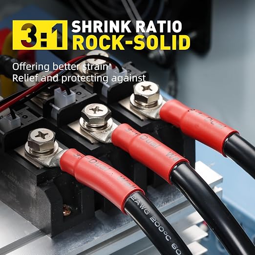 haisstronica 440PCS Solder Seal Wire Connectors with Heat Shrink Tubing Kit - Solder Sticks Wire Terminals Waterproof Electrical Connectors and 3:1 Shrinking Tube for Marine,Automotive,Wiring Projects